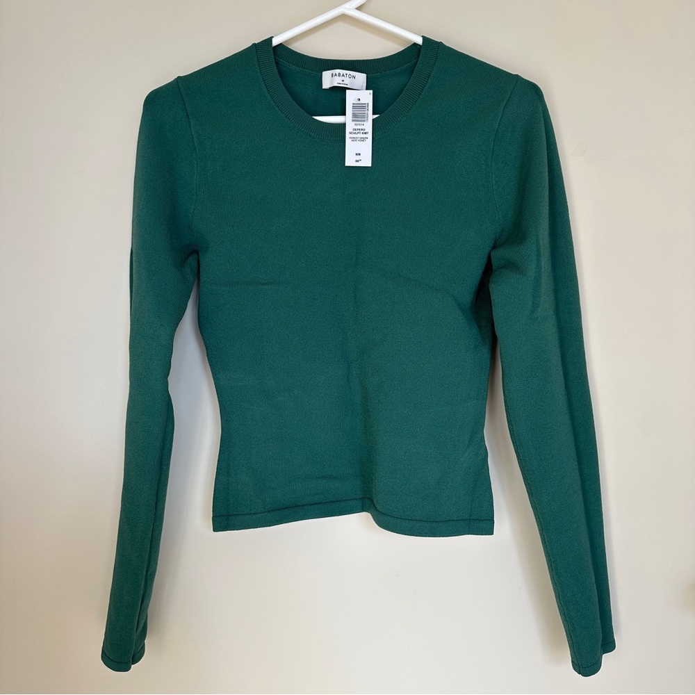 Aritzia Babaton Sculpt Knit in Forest Green